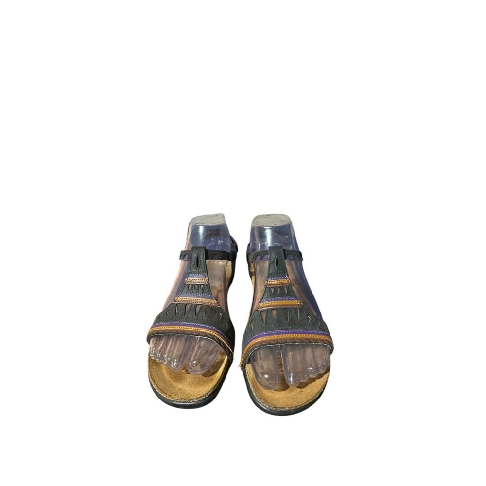 Naot Womens Leather Odelia Sandals 37 US 6 Ankle Strap Israel Genuine Leather